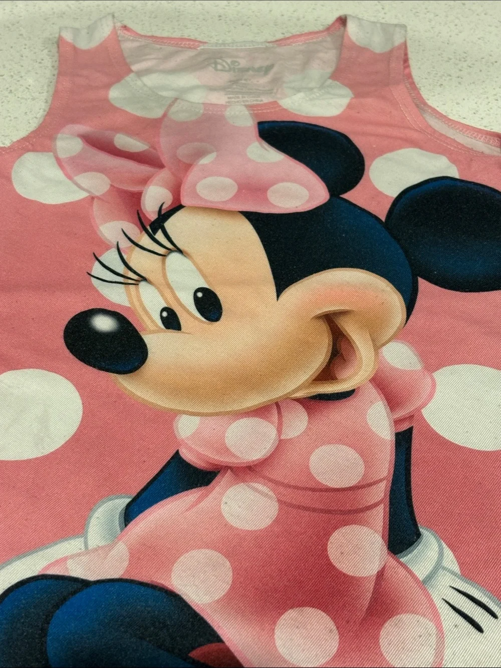 Disney Pink and White Polka Dot Minnie Mouse Tank Dress